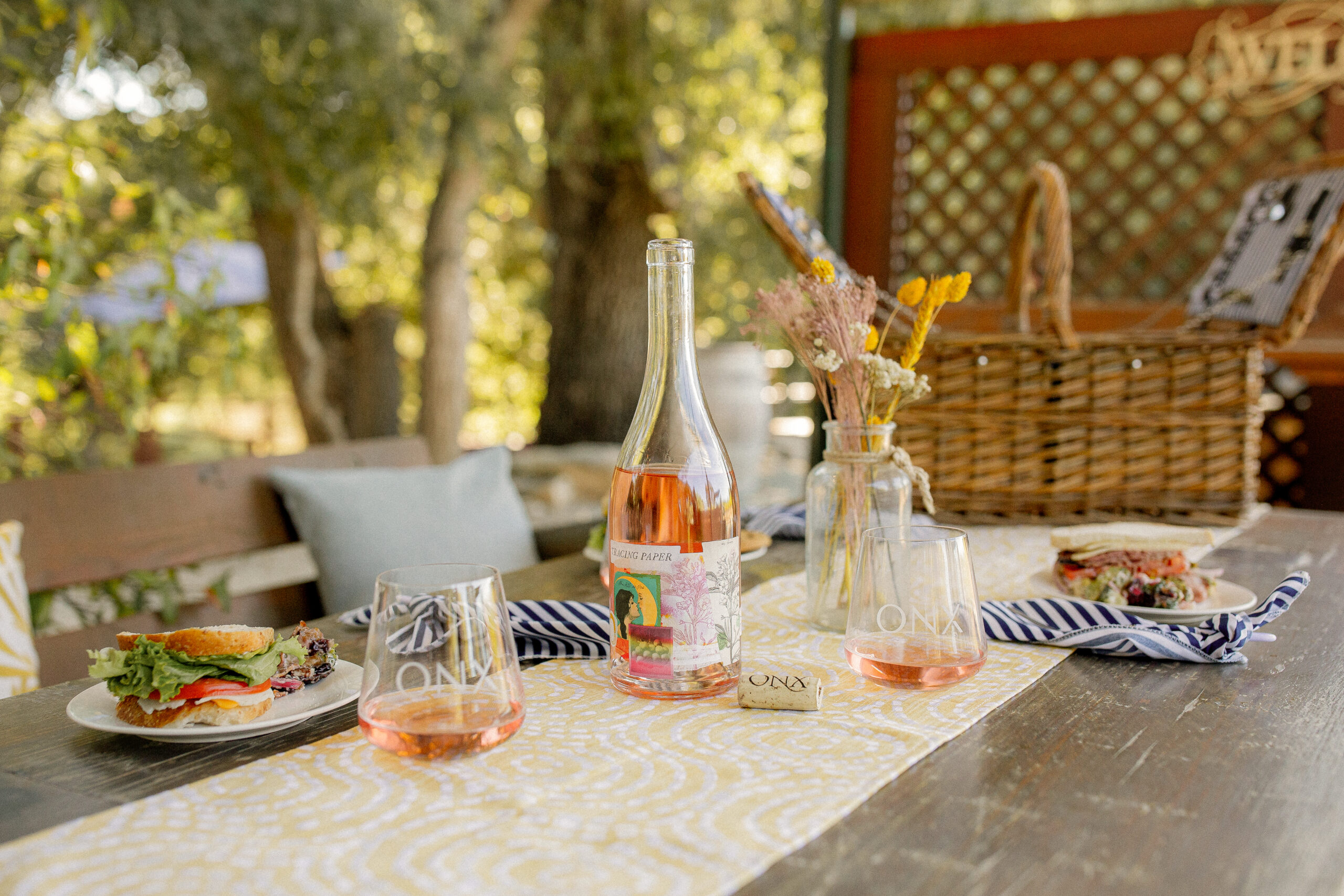 The Tractor Shed patio overlooking Santa Rita Creek