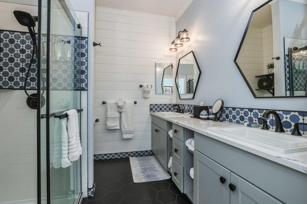 Bathroom with walk-in shower