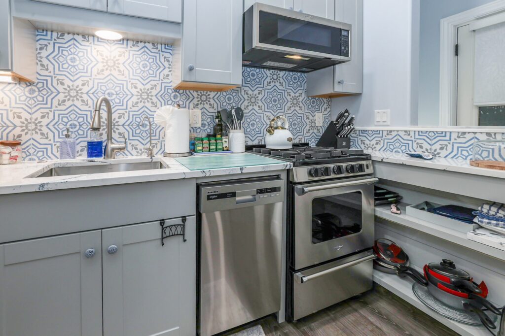 The apartment kitchen