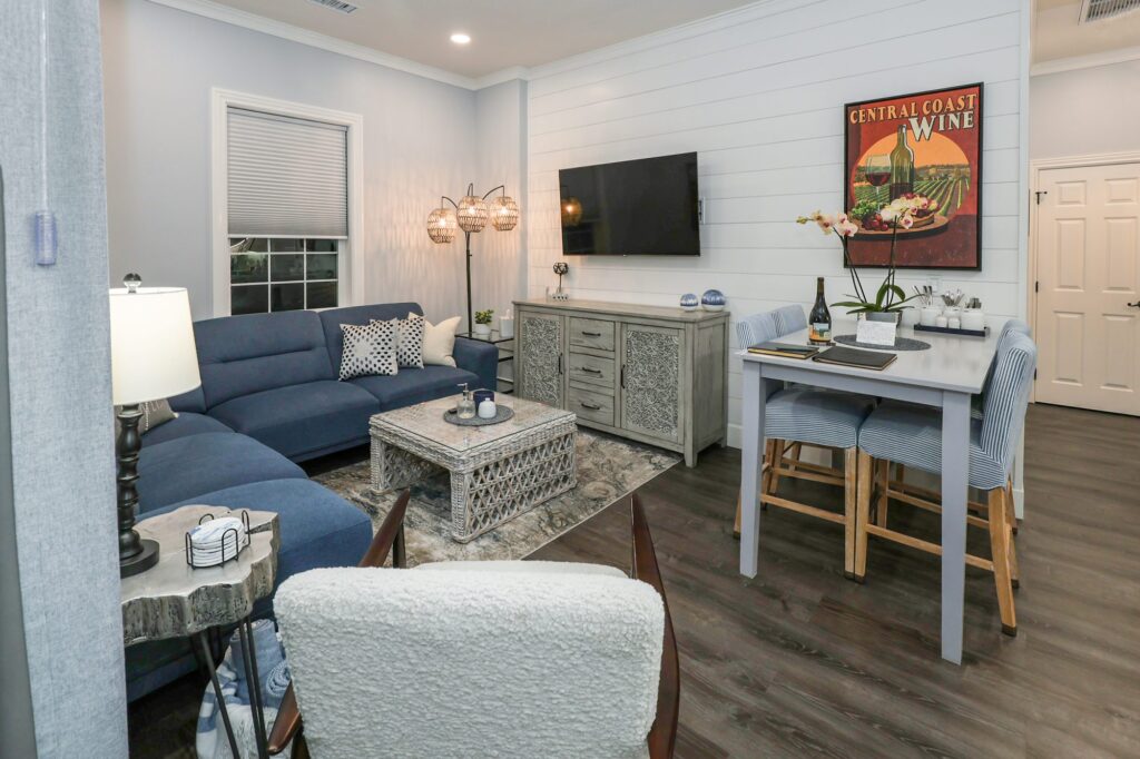 Living and dining space