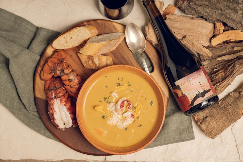 Sweet Potato Lobster Bisque
