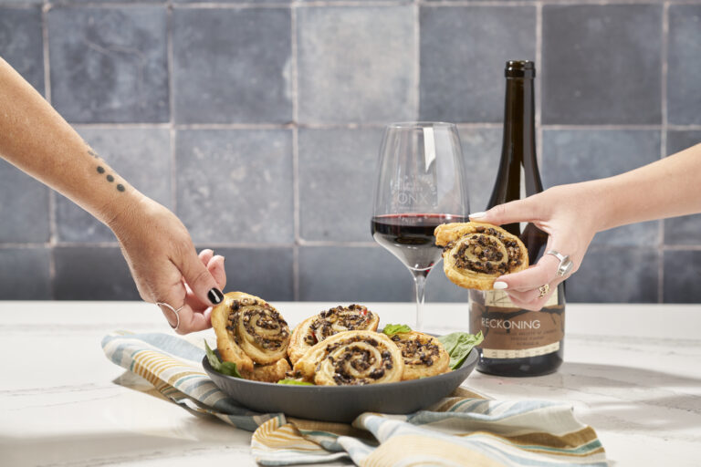 Cheesy Olive Tapenade Pinwheels