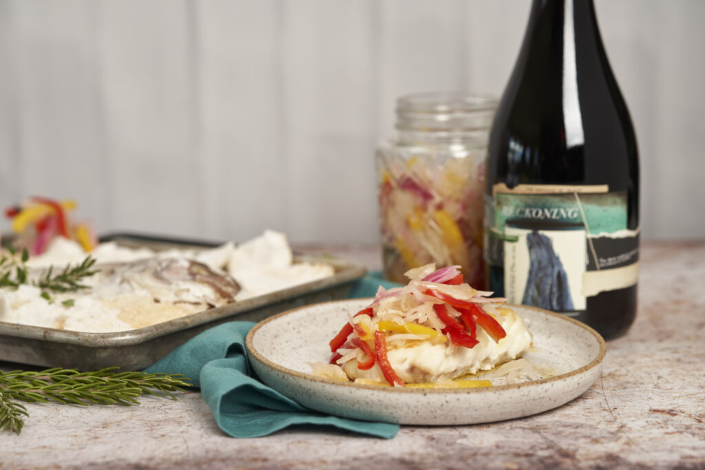 Salt Baked Fish and Escabechi